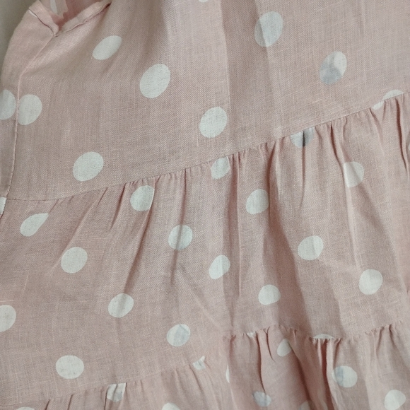LA FILLE DU COUTURIER POLKA LINEN DRESS - Picture 9 of 10